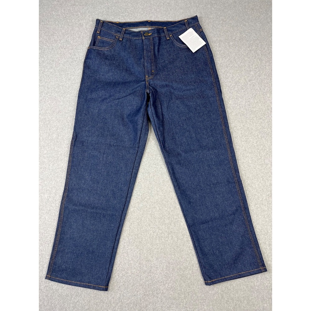 Steel Guard Pro FR Carpenter Jeans Mens 38x32 Blue Relaxed CAT 2 2112 NWT